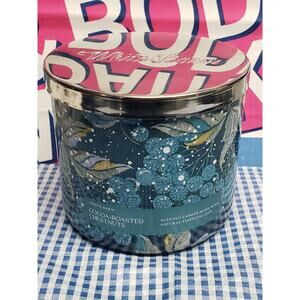 BBW Cocoa - Roasted Chestnuts White Barn Large 3 Wick Candle Home Decor